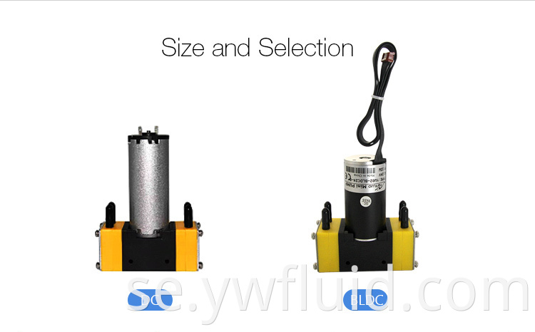 Micro 12V/24V DC elektrisk membranpump